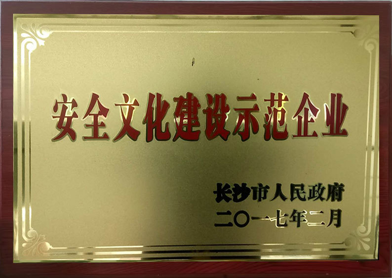 安全文化建设示范单位